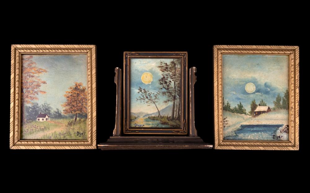 Marion Dyer comparable auction result: marion dyer am 1861 1941 small oil landscapes