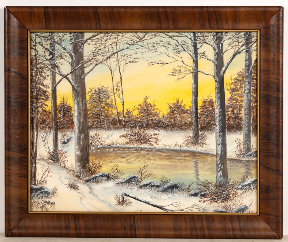 Marion Dyer comparable auction result: marion dyer am 1861 1941 landscape watercolor