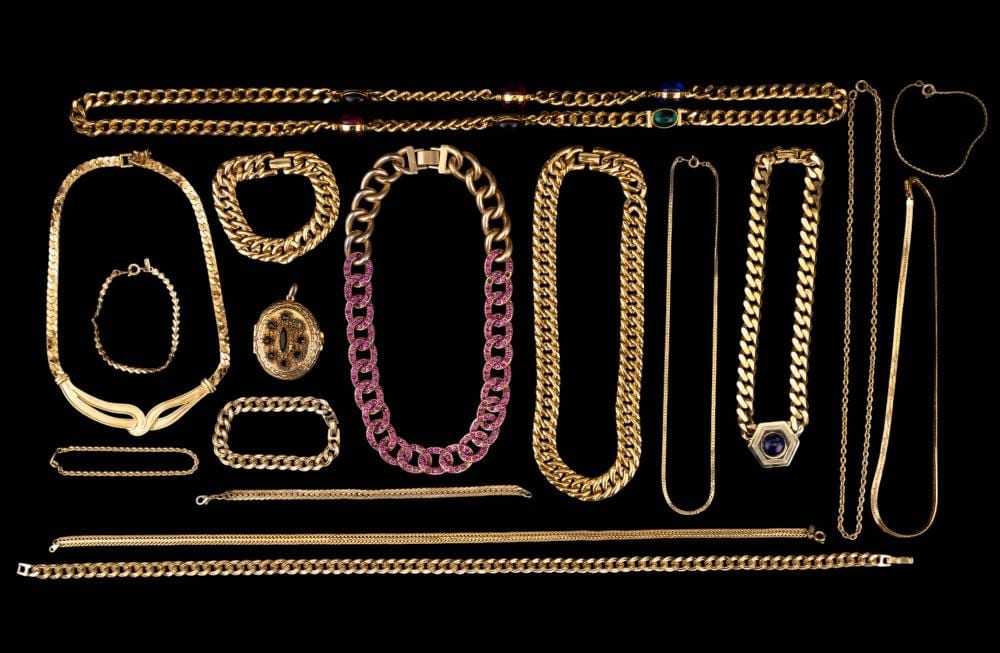 J. Crew comparable auction result: j crew napier more gold tone necklaces