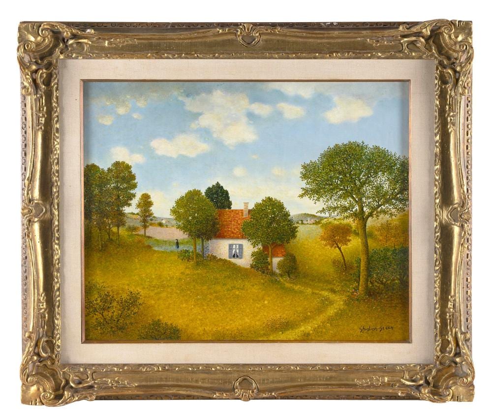 Maurice Ghiglion-Green comparable auction result: maurice ghiglion green france 1913 1989 la combe de emma oil on canvas 20 x 24 framed 28 x 33