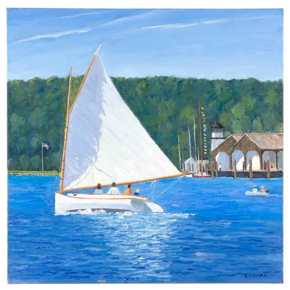 John A. Ricciardi comparable auction result: john a ricciardi massachusetts 1943 mystic marshall oil on canvas 20 x 20 unframed