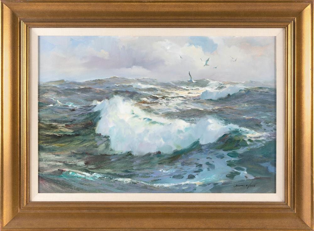 marshall woodside joyce massachusetts 1912 1998 crashing surf cape ann oil on board 20 x 30 framed 29 x 38 5 · Eldred's · 2025-01-23 Marshall Woodside Joyce comparable auction result: marshall woodside joyce massachusetts 1912 1998 crashing surf cape ann oil on board 20 x 30 framed 29 x 38 5