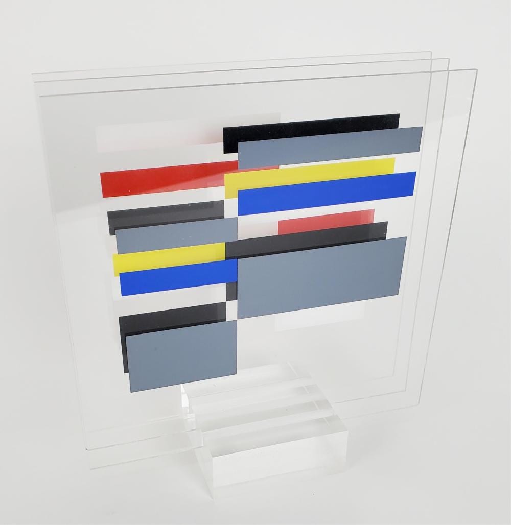 Jo Niemeyer comparable auction result: jo niemeyer german b 1946 untitled c 1980 acrylic and screenprint on plexiglas signed and numbered 9 100 9 h