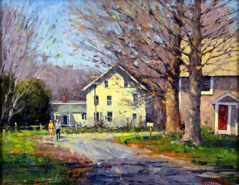 George Van Hook comparable auction result: george van hook ny b 1954 oil painting