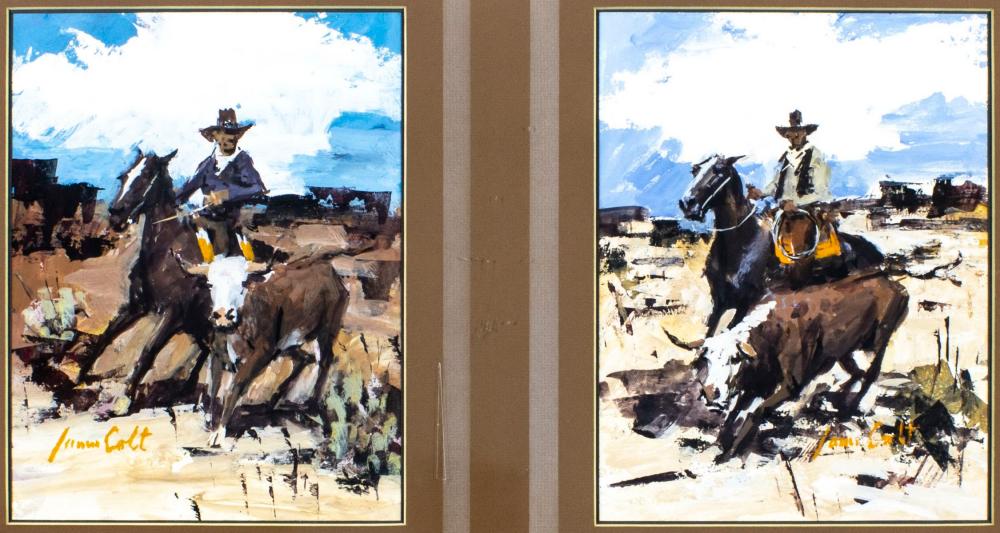 james lee colt ca az ks mo 1922 2005 gouache painting · Broward Auction Gallery LLC · 2025-03-02 James Lee Colt comparable auction result: james lee colt ca az ks mo 1922 2005 gouache painting