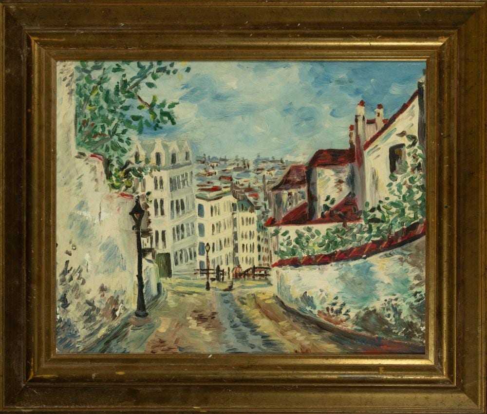 Charles Malle comparable auction result: charles malle 1935 2023 view in the montmartre district