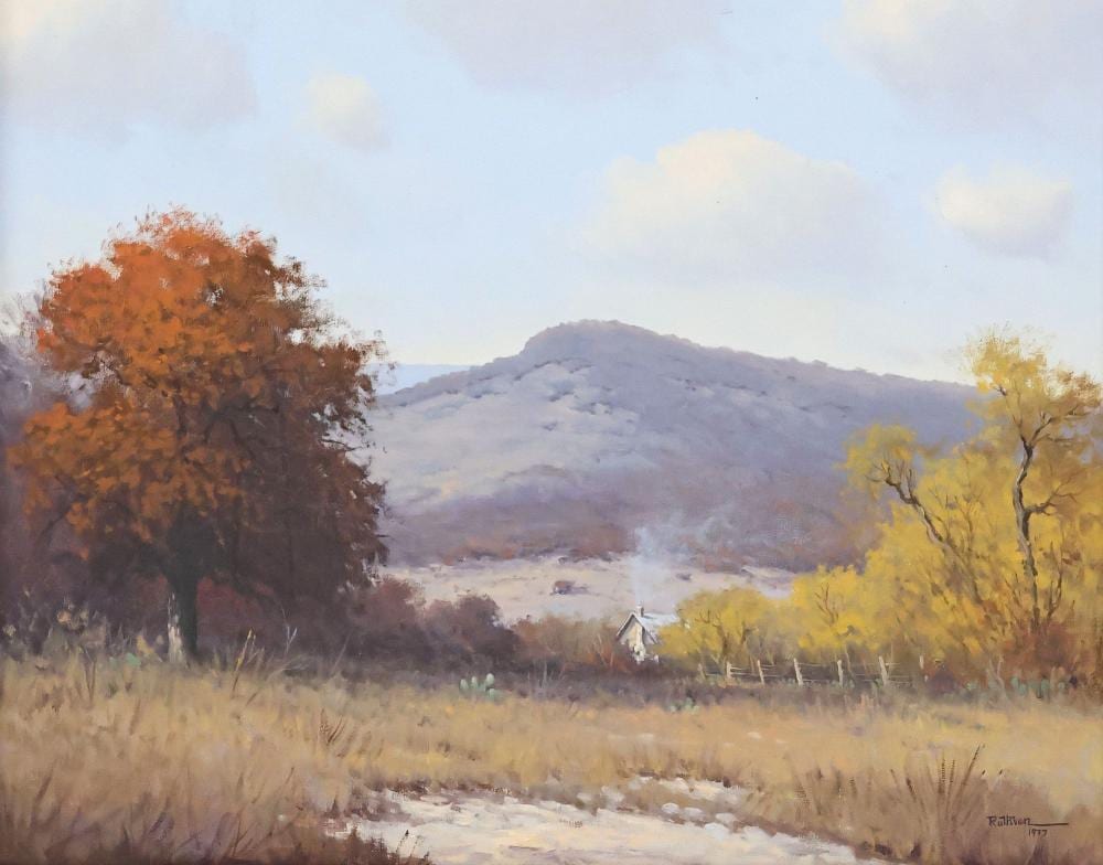 Jerry Ruthven comparable auction result: jerry ruthven b 1947 autumn landscape 24 x 30