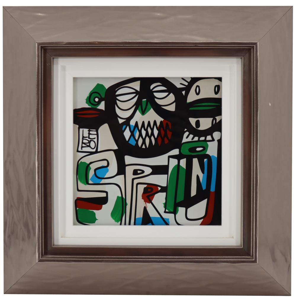 David (LEBO) Le Batard (1972-2023) American, Four Seasons (Spring) Painting sold by Sarasota Estate Auction, lot 39 — auction record photograph