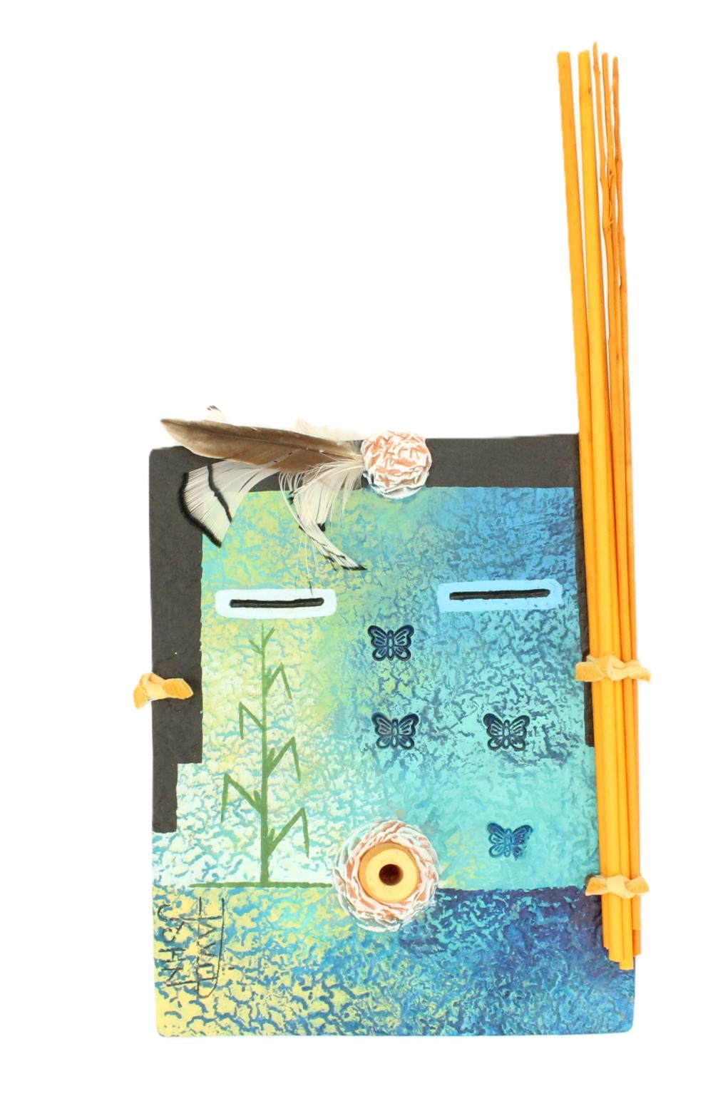 David K. John comparable auction result: david k john born 1963 navajo mixed media yei mask wall sculpture