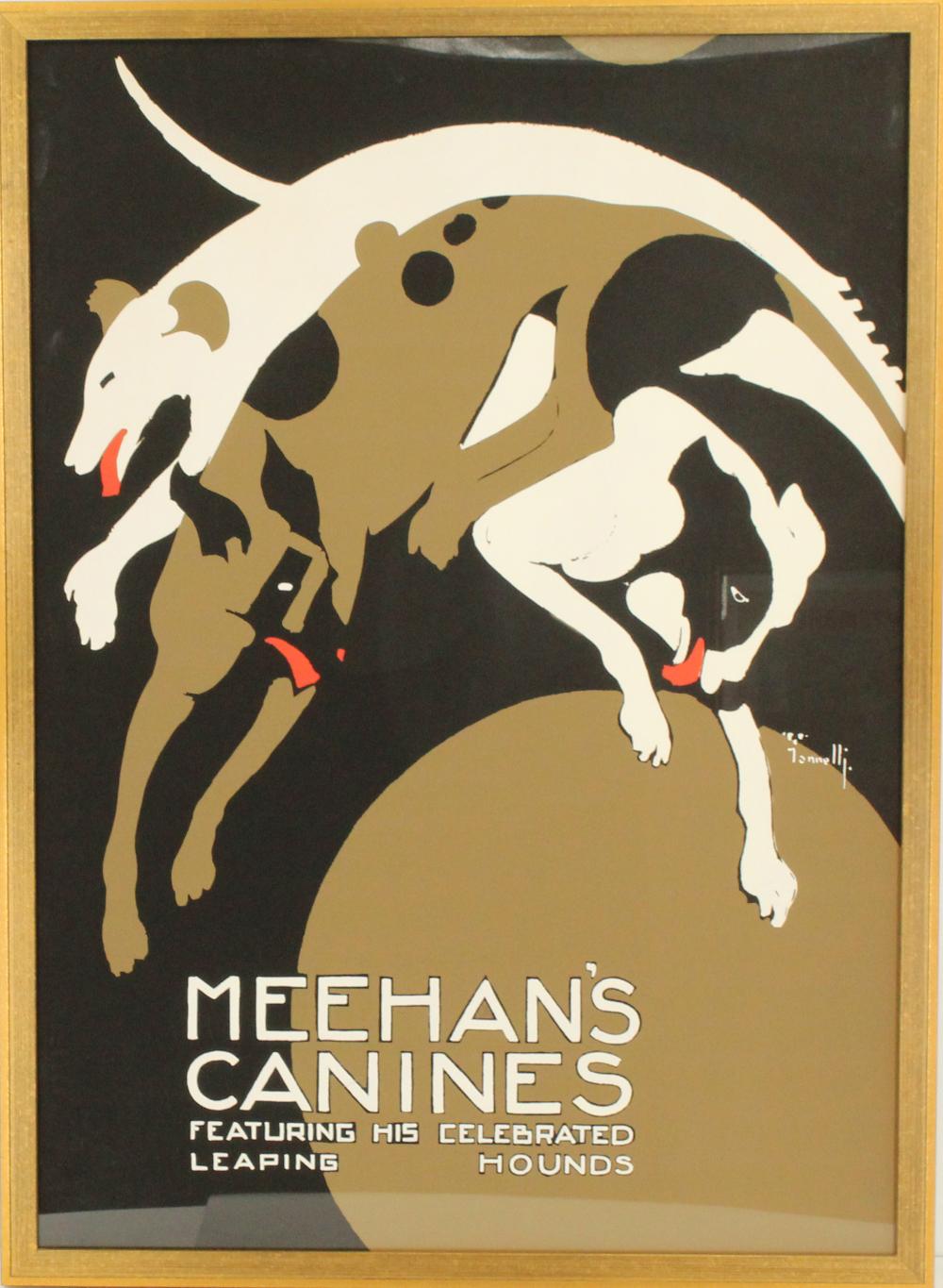 Alfonso Iannelli comparable auction result: alfonso iannelli 1888 1965 american framed meehan s canines poster