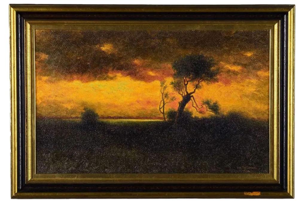 George McConnell comparable auction result: george mcconnell 1852 1929 american oil on canvas