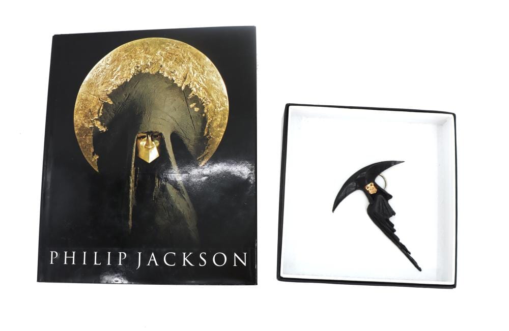 Philip Jackson comparable auction result: philip jackson born 1944 british art book and limited edition bronze brooch pin