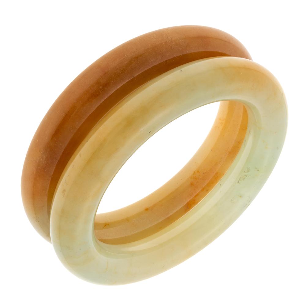 Auction comp thumbnail for Pair of Jadeite Jade Bangle Bracelets (Fine Estate Inc., Lot 19)
