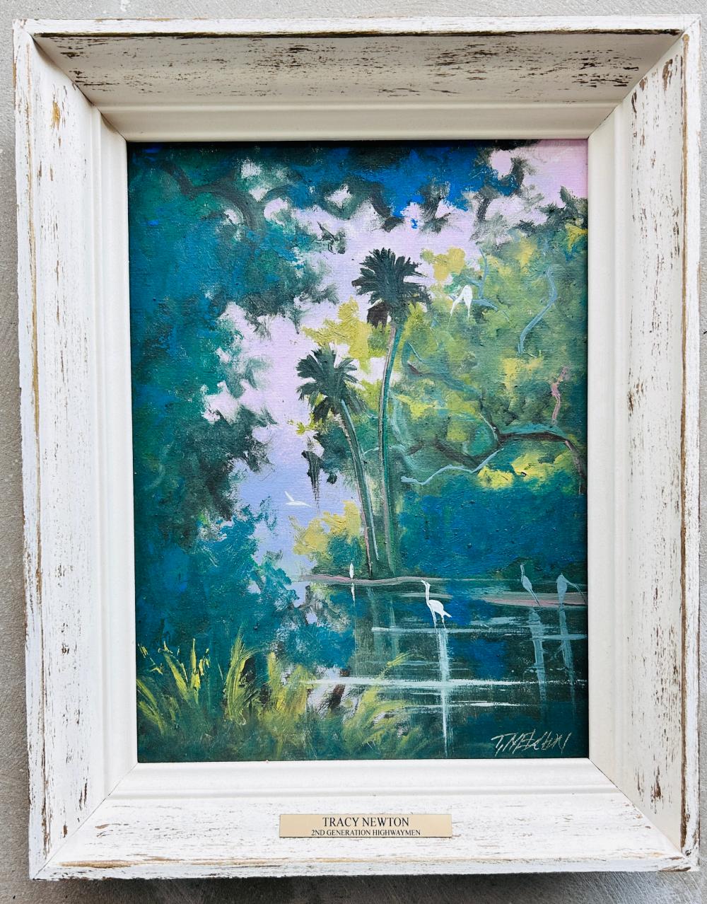 Tracy Newton comparable auction result: tracy newton 2nd gen highwaymen birds in bayou