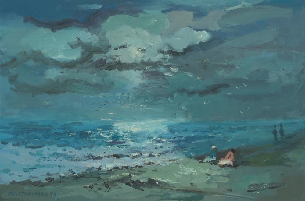 Constantine Cherkas comparable auction result: constantine cherkas 1919 2011 figures on the beach 1959