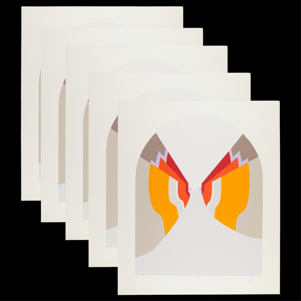 group of 5 doug danz vida 2 color screenprints · Revere Auctions · 2025-01-29 Doug Danz comparable auction result: group of 5 doug danz vida 2 color screenprints