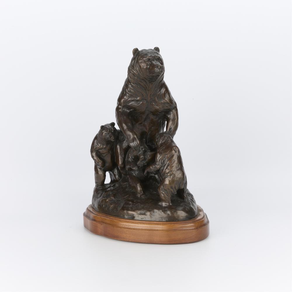 ted long kodiaks of katmal bronze sculpture · Revere Auctions · 2025-01-29 Ted Long comparable auction result: ted long kodiaks of katmal bronze sculpture