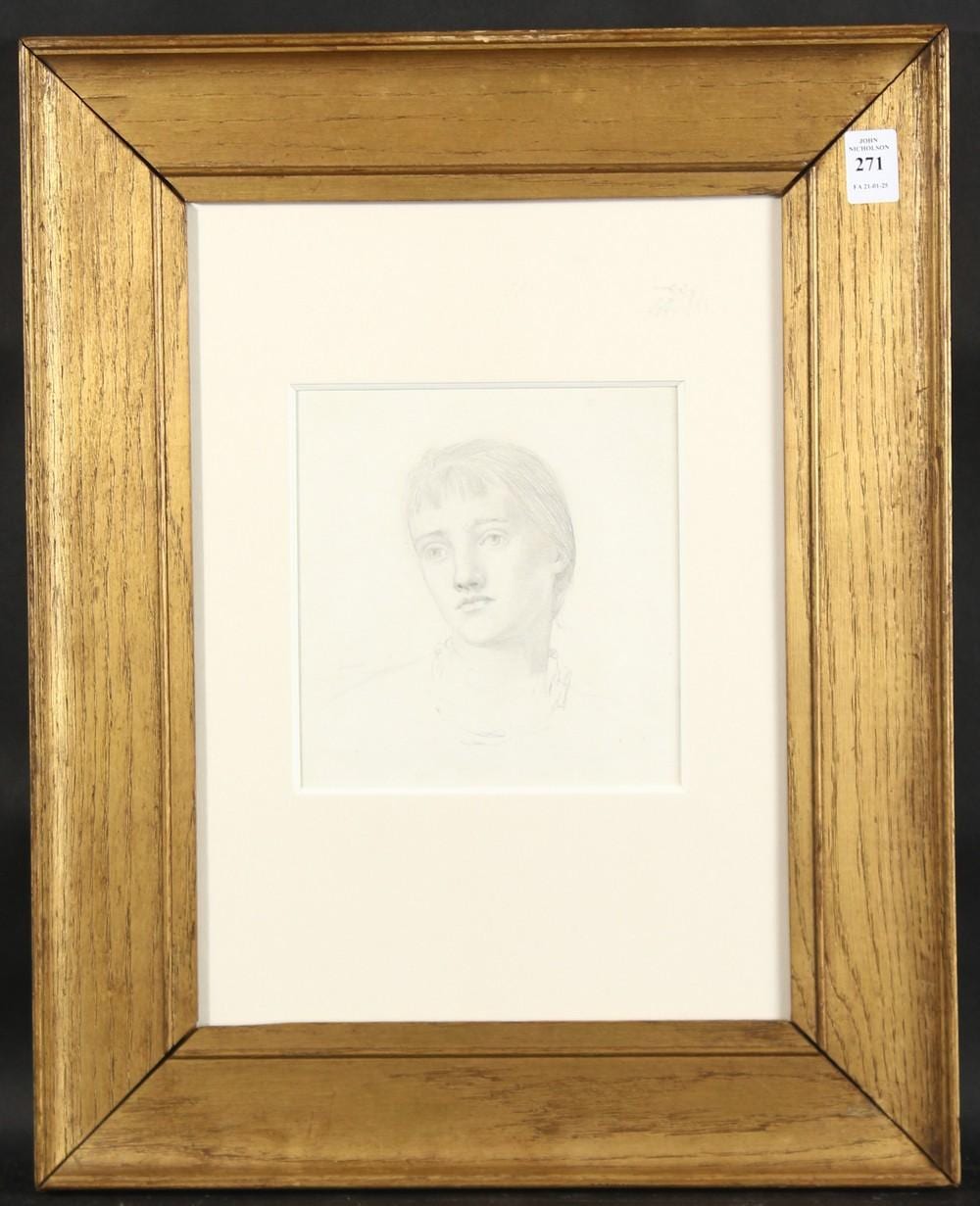 Evelyn de Morgan comparable auction result: evelyn de morgan 1855 1919 british the head of a girl pencil 6 5 x 6 5 17 x 17cms