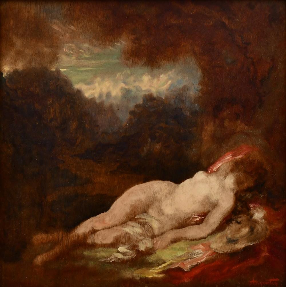 Louis Anquetin comparable auction result: louis anquetin french 1861 1932 reclining female nude