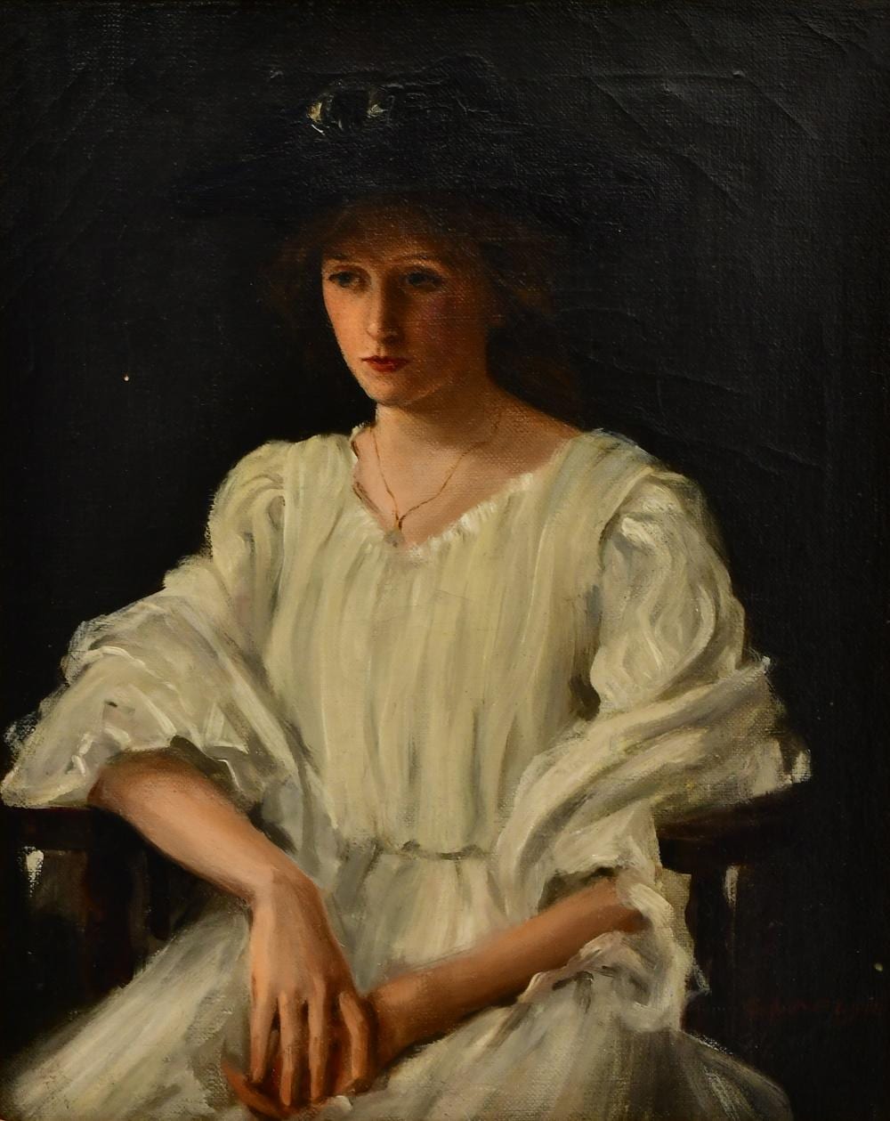 George Laurence Nelson comparable auction result: george laurence nelson american 1887 1978 portrait of a woman
