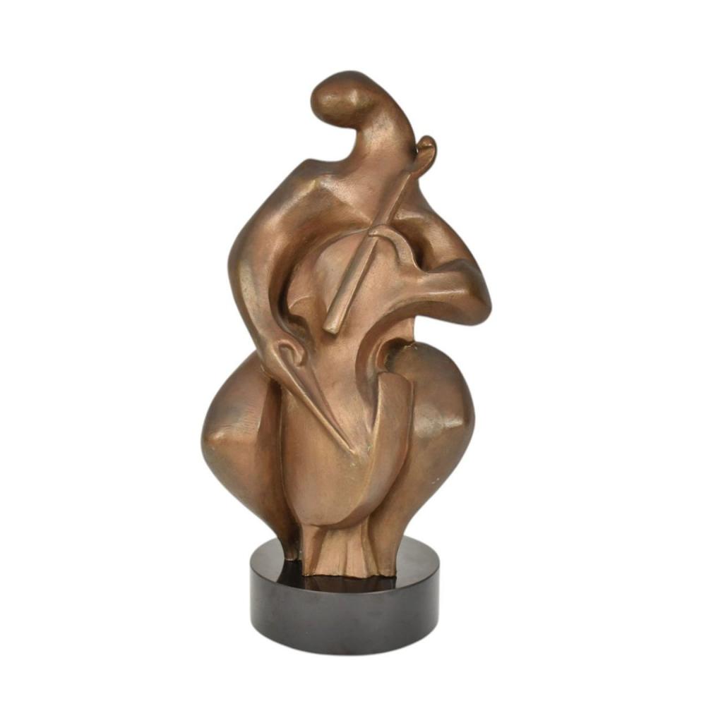 Hugo Robus comparable auction result: hugo robus american 1885 1964 cellist figural bronze sculpture c 1950