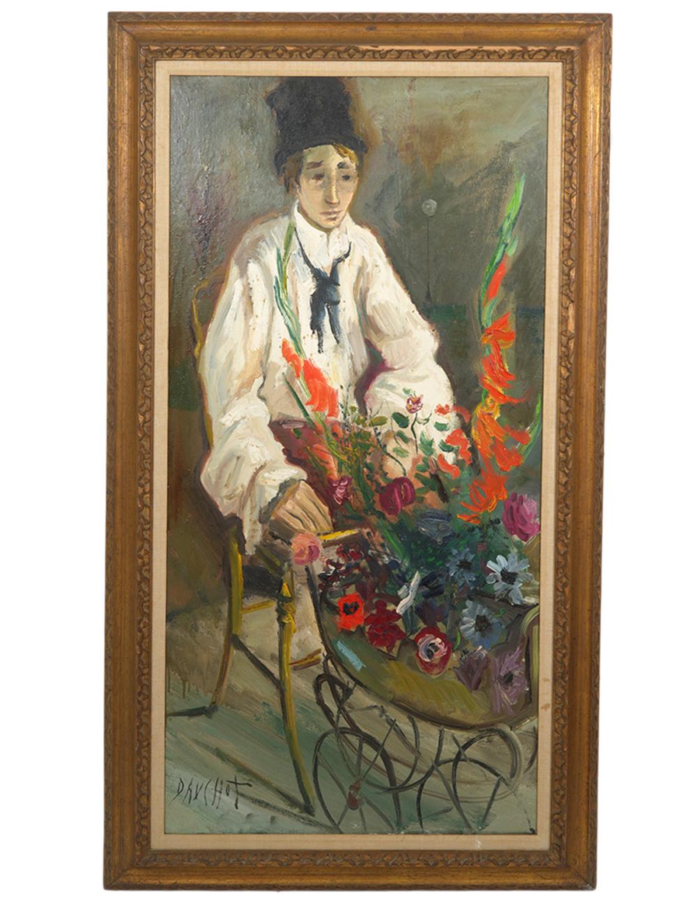 gabriel dauchot painting of a clown · Abington Auction Gallery · 2025-01-29 Gabriel Dauchot comparable auction result: gabriel dauchot painting of a clown