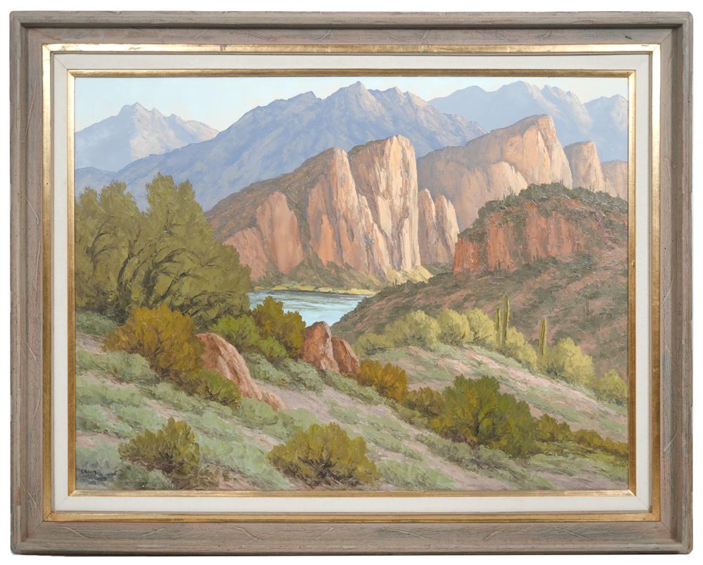 Susanne Nyberg comparable auction result: susanne nyberg salt river cliffs painting