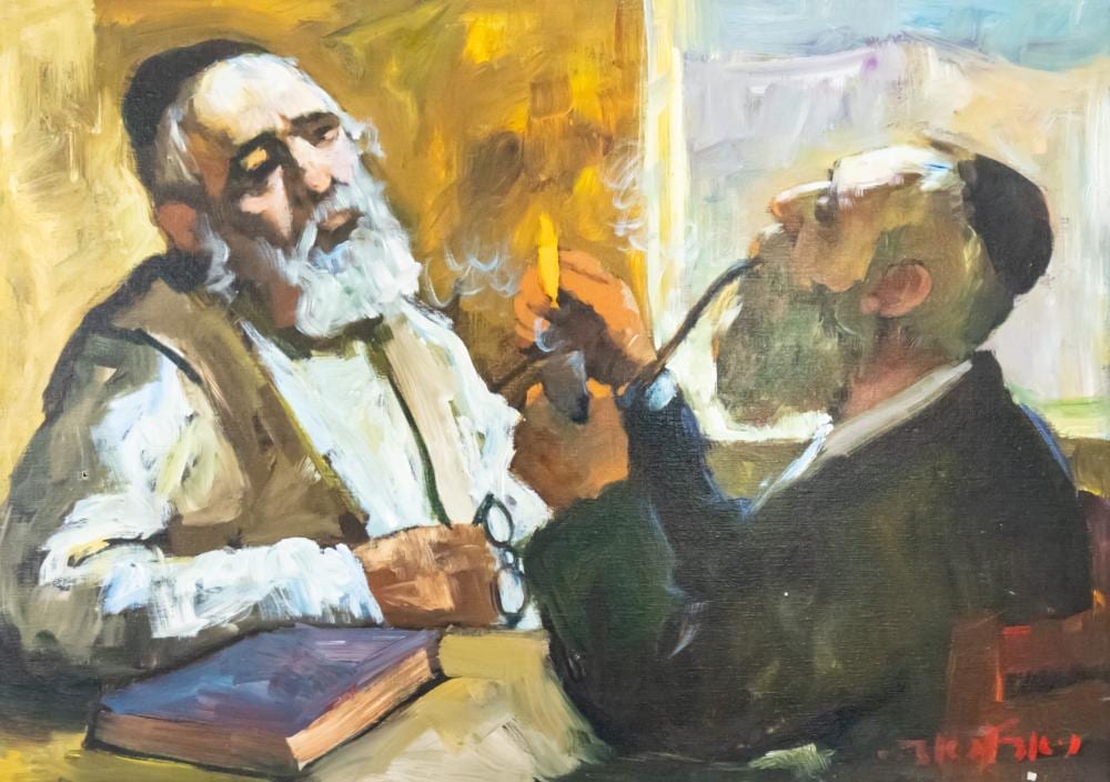 ed adler 1917 1984 two jewish men oil on canvas · Pasarel · 2025-01-28 Ed Adler comparable auction result: ed adler 1917 1984 two jewish men oil on canvas