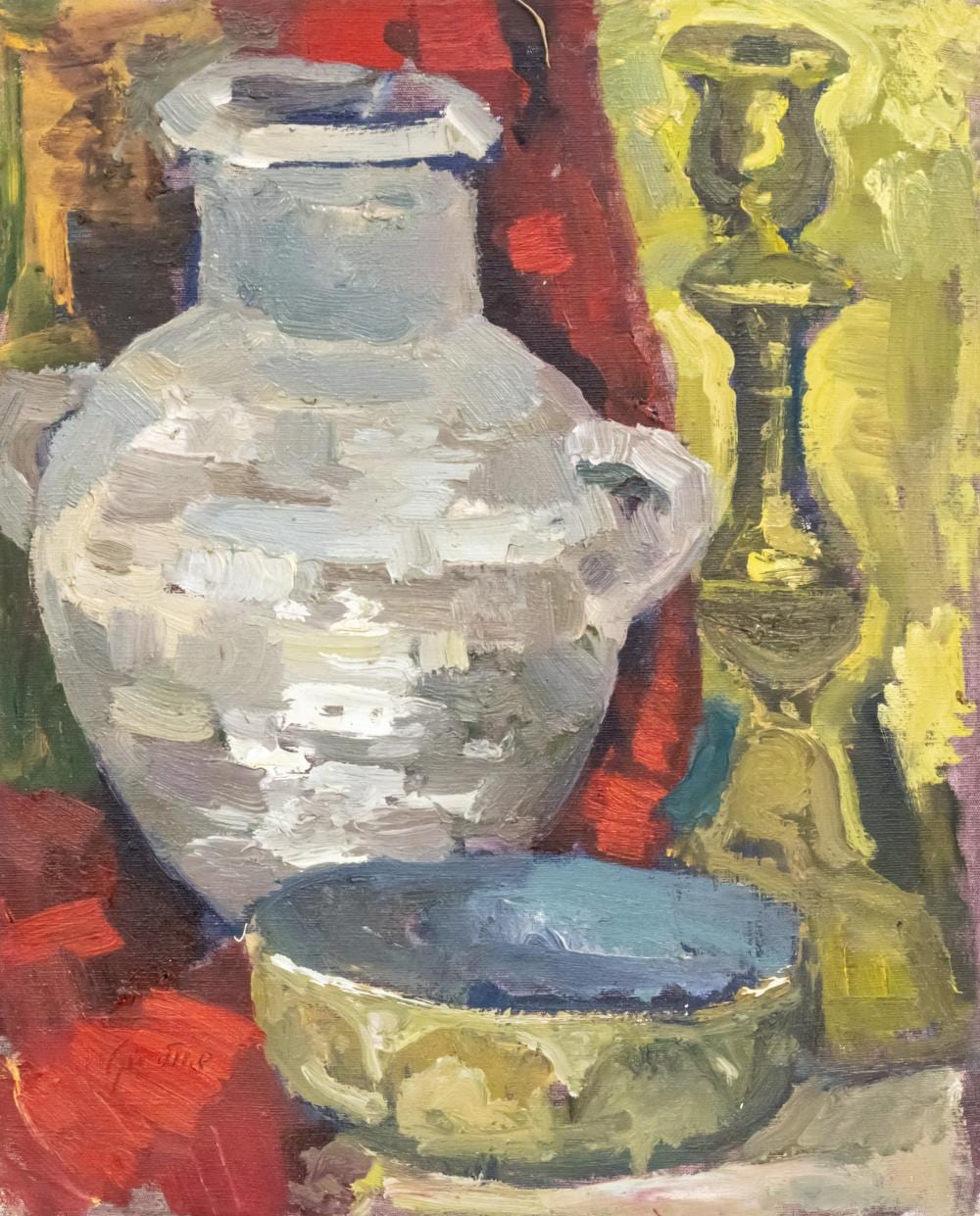 Shaul Victor comparable auction result: shaul victor 1947 2016 still life oil on canvas