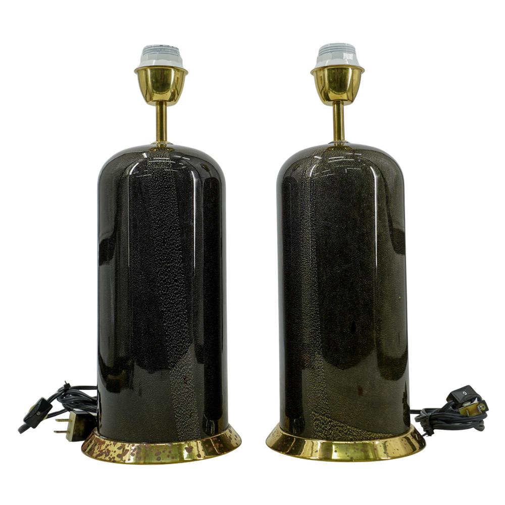Pair of Mid Century Murano Glass Table Lamps sold by Akiba Galleries, lot 123 — auction record photograph