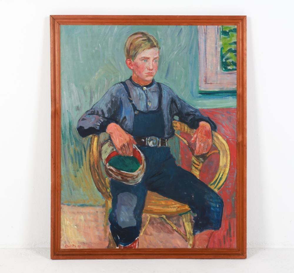 Axel Jensen comparable auction result: axel p jensen denmark 1885 1972 o c portrait