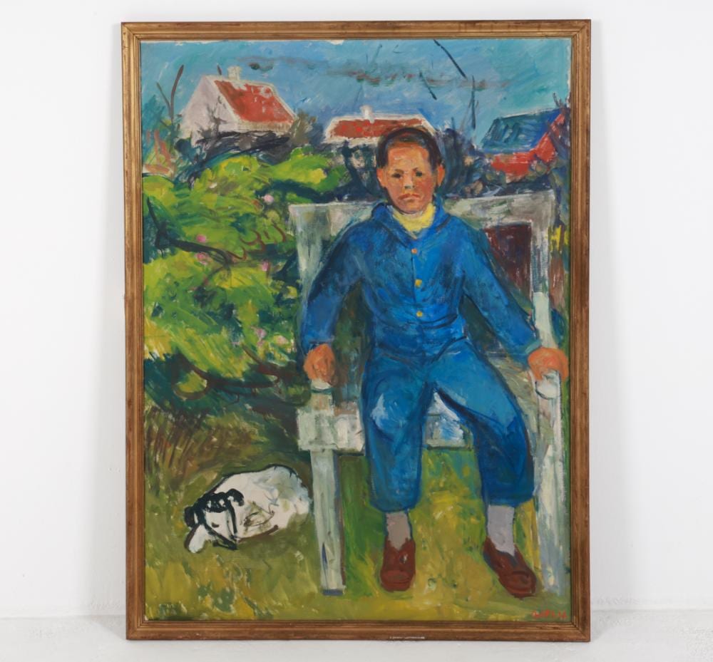 Axel Jensen comparable auction result: axel p jensen denmark 1885 1972 o c portrait