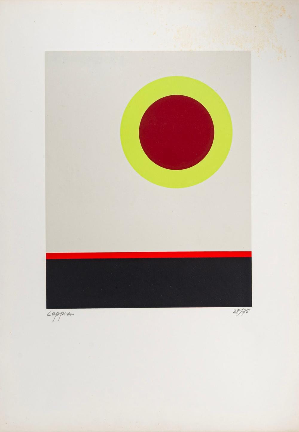 Jean Leppien comparable auction result: jean leppien untitled