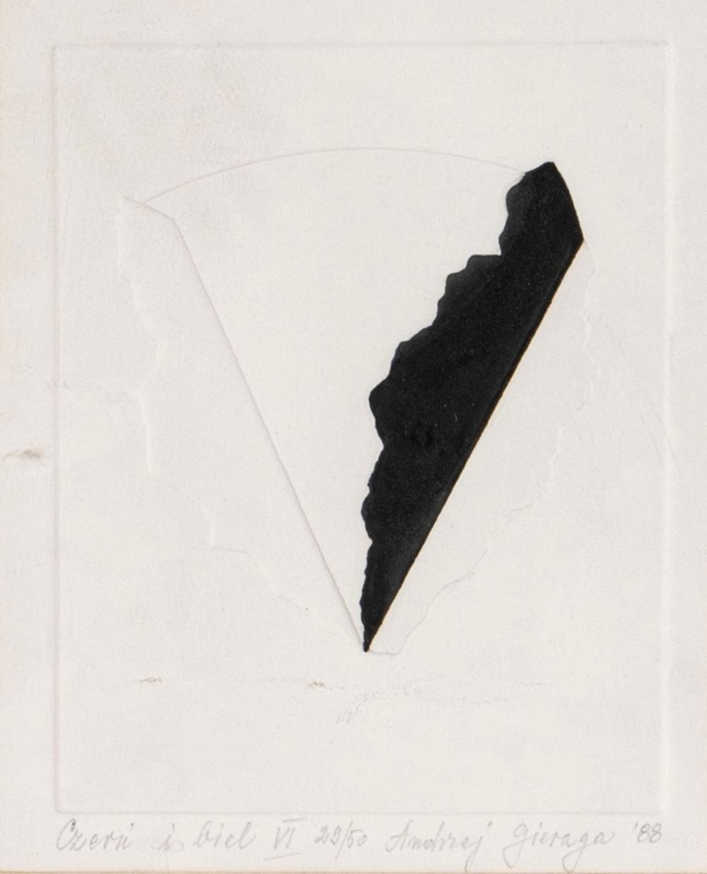 Andrzej Gieraga comparable auction result: andrzej gieraga czern i biel vi