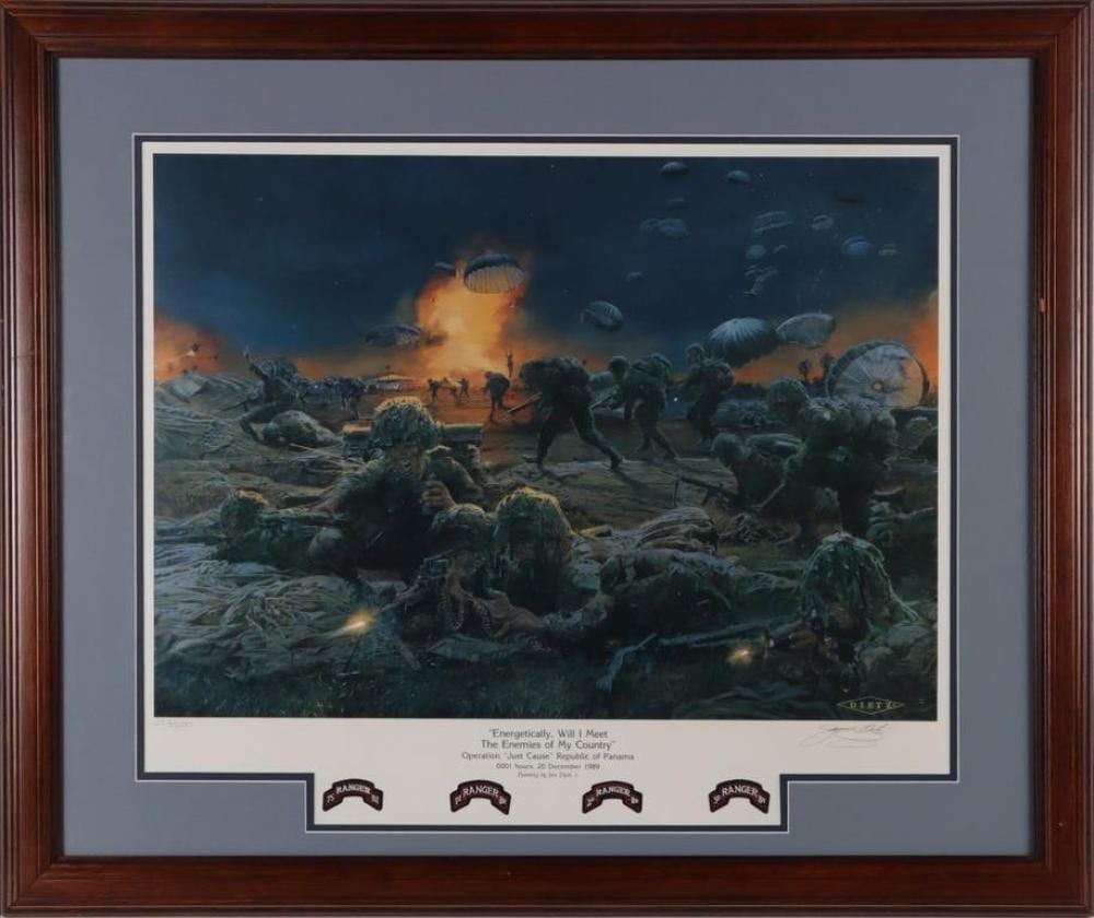 James Dietz comparable auction result: jim dietz energetically signed print w coa