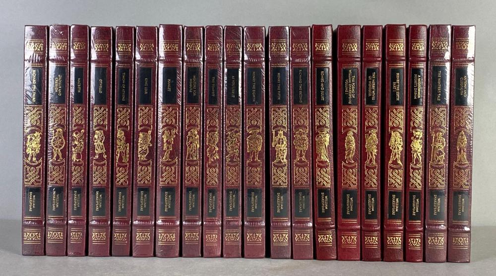 Set of 20 William Shakespeare Easton Press Books sold by Matthew Bullock Auctioneers, lot 92 — auction record photograph