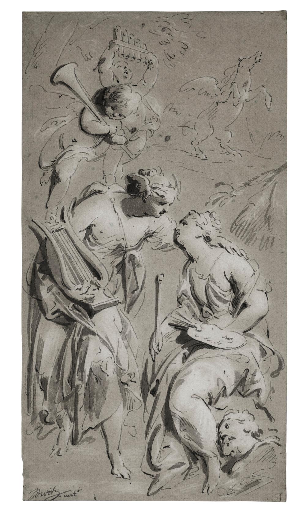 jacob de wit amsterdam 1695 1754 an allegory of painting and poetry pen · Christie's · 2025-02-04 Jacob de Wit comparable auction result: jacob de wit amsterdam 1695 1754 an allegory of painting and poetry pen