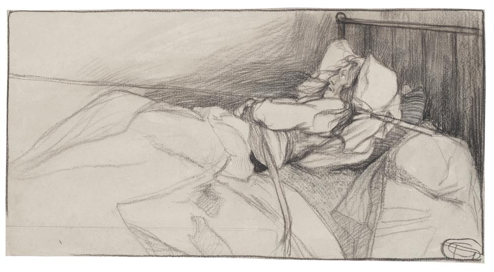 georges dupuis le havre 1875 1932 a woman tied to her bed black chalk a · Christie's · 2025-02-04 Géo Dupuis comparable auction result: georges dupuis le havre 1875 1932 a woman tied to her bed black chalk a