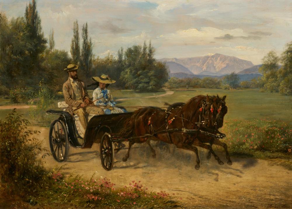 Franz (1815) Adam comparable auction result: franz adam ausfahrt im zweisp nner