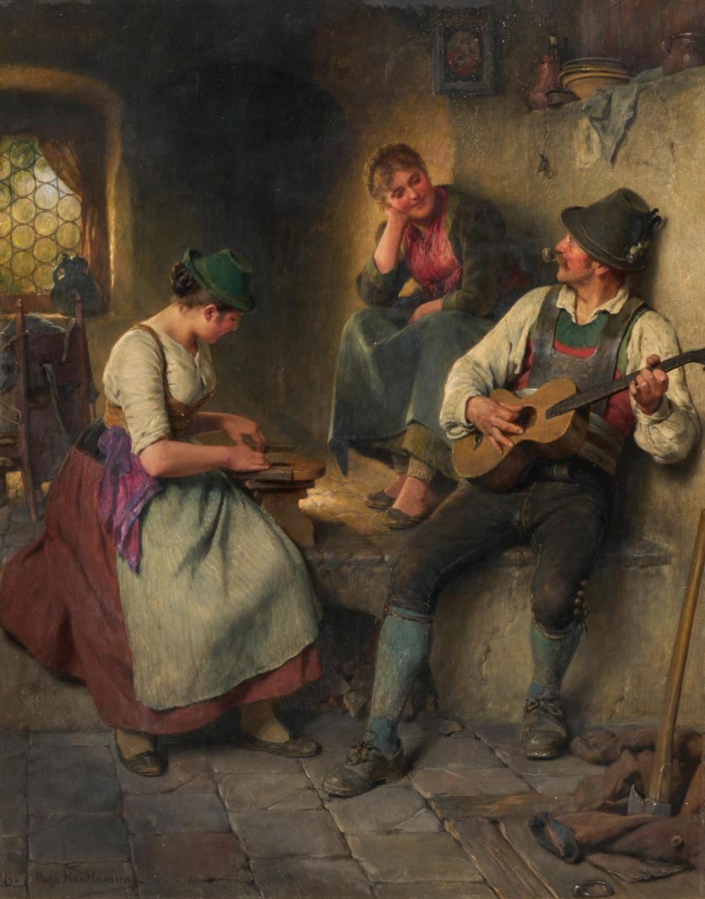 hugo kauffmann hausmusik · Van Ham Kunstauktionen · 2025-01-30 Hugo Wilhelm Kauffmann comparable auction result: hugo kauffmann hausmusik