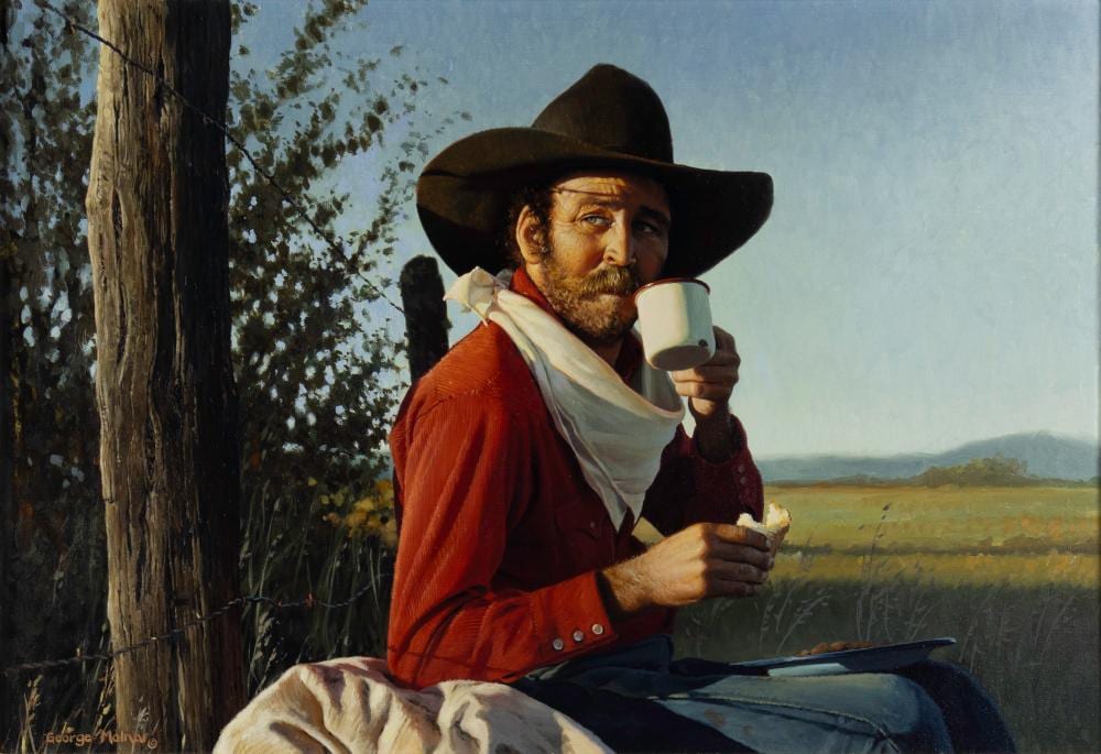 George Molnar comparable auction result: george molnar 1953 eyeing the herd