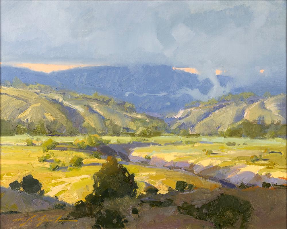 Michael Lynch comparable auction result: michael lynch 1950 passing storm yampa colorado 1985