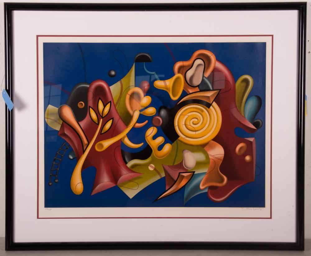 Yankel Ginsburg comparable auction result: yankel ginsburg american 1945 untitled abstract color screenprint ed 123 250