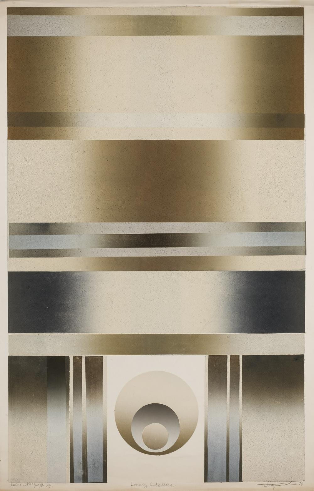 Tadeusz Lapinski comparable auction result: tadeusz lapinski lonely satelite