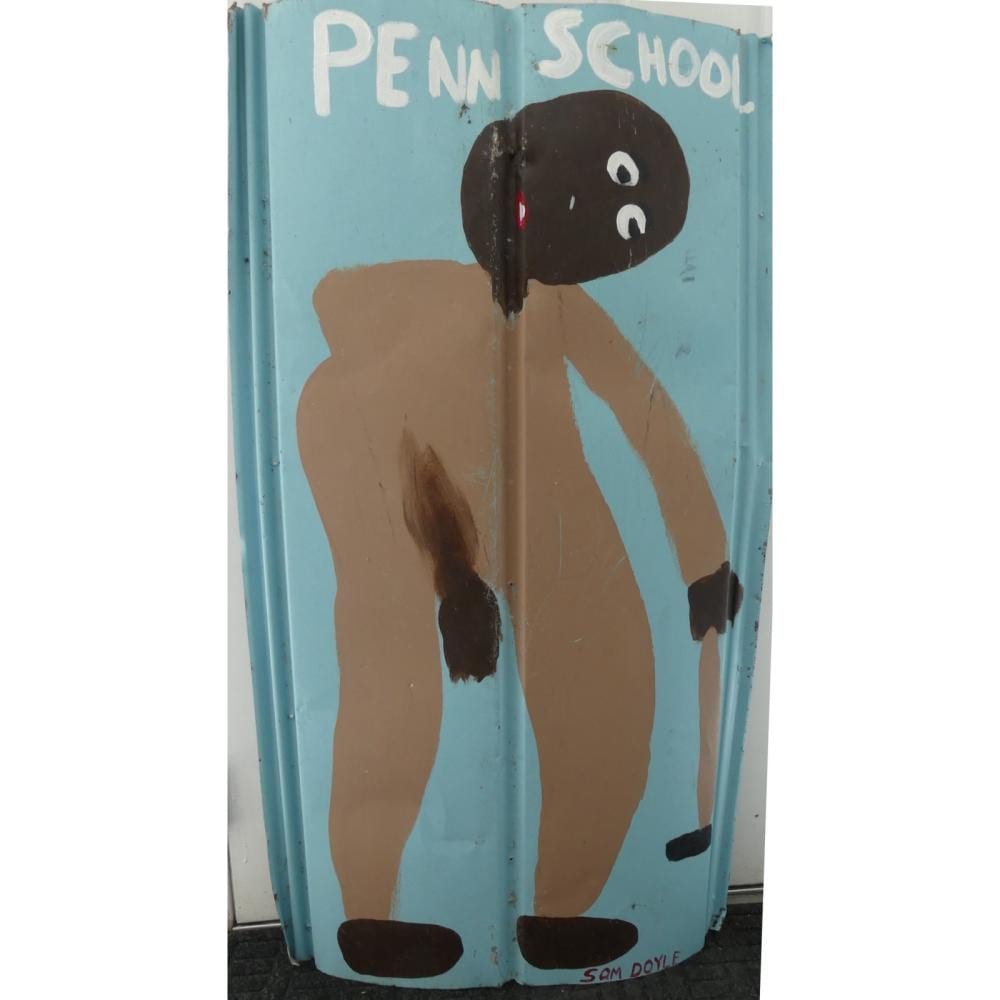 Sam Doyle comparable auction result: sam doyle penn school painting on metal
