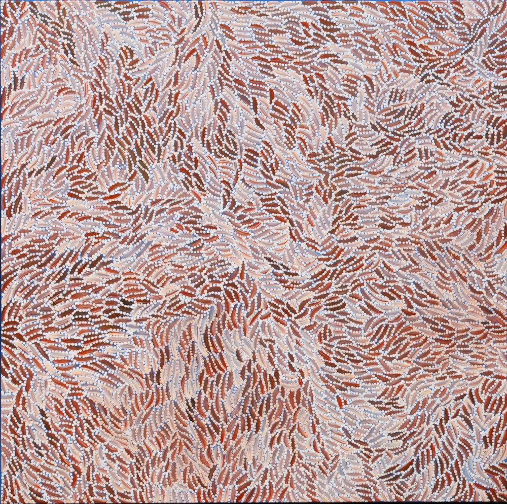 Marcia Reid Nangala comparable auction result: marcia reid nangala my country acryic on linen 100cm x 101cm