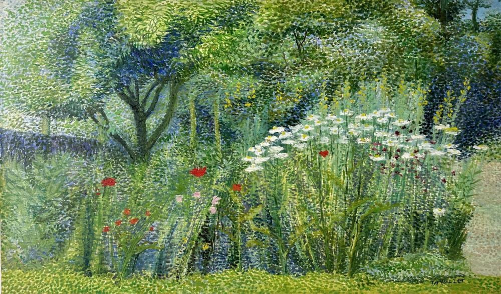 Taf Wallet comparable auction result: taf wallet 1902 2001 mon jardin de saint idesbald 1988 huile pointilliste sur panneau dimensions 33 x 55 cm