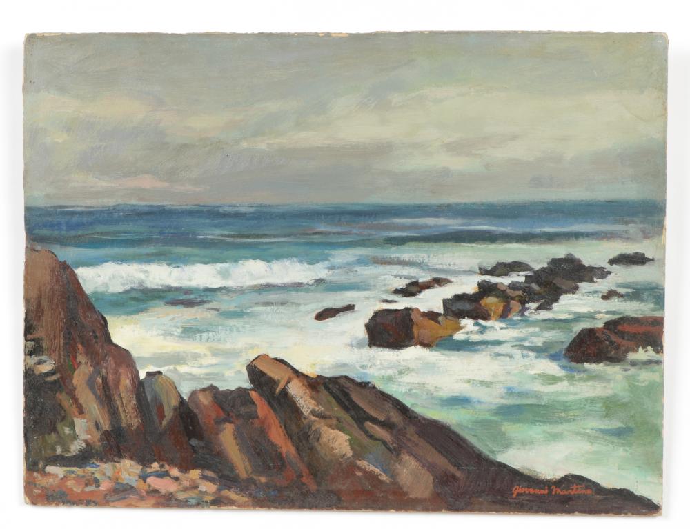 Giovanni Martino comparable auction result: giovanni martino 1908 1997 bass rocks on gray day 1936