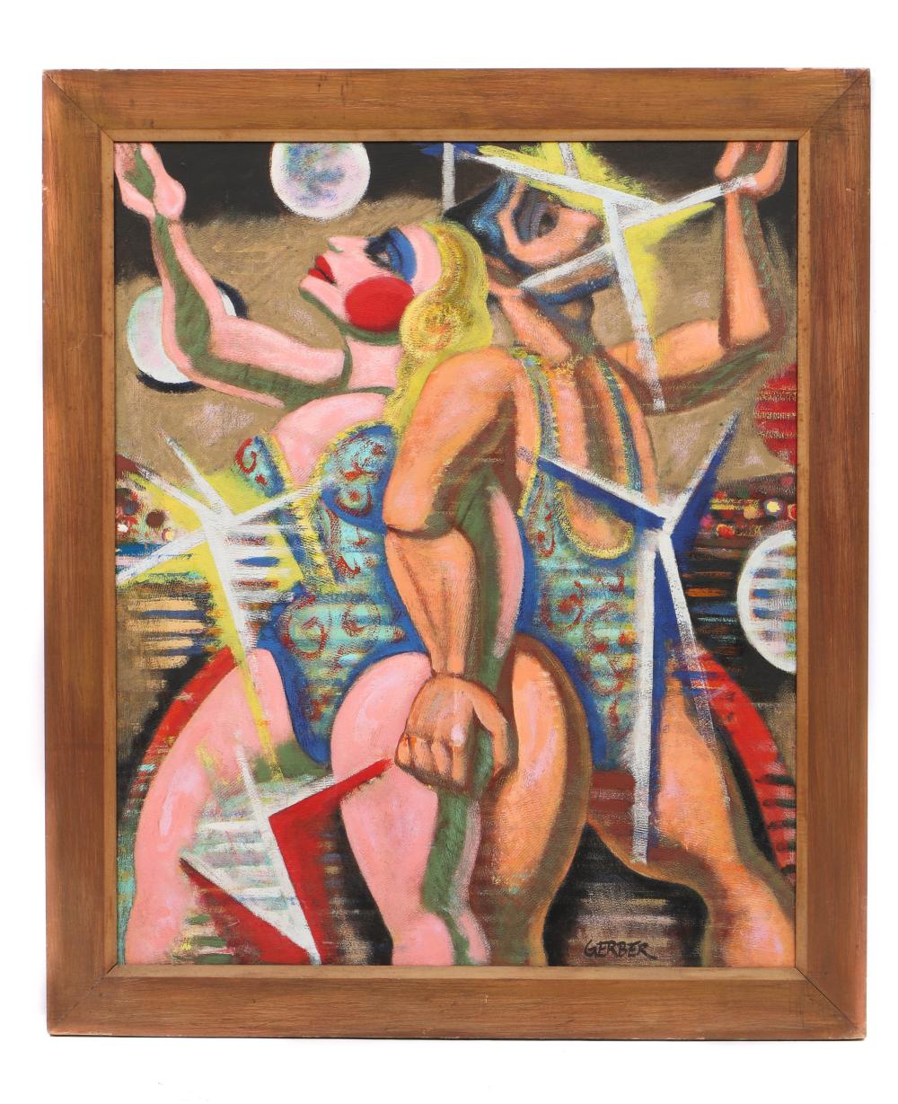 jack gerber american b 1927 circus performers · Material Culture · 2025-02-11 Jack Gerber comparable auction result: jack gerber american b 1927 circus performers