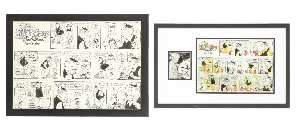hank ketcham 1920 2001 2 dennis the menace comics · Material Culture · 2025-02-11 Hank Ketcham comparable auction result: hank ketcham 1920 2001 2 dennis the menace comics